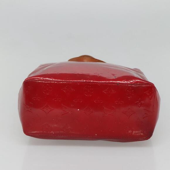 LOUIS VUITTON Monogram Vernis Reade MM Hand Bag Red Rouge M91086 - Picture 9 of 12